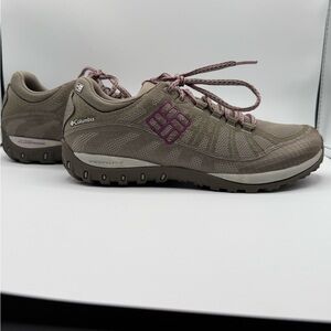 Columbia Women's Taupe and Plum Athletic Shoes